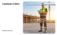 Reflective Safety Vest 360° Reflectivity High-Visibility Construction Vest Fastener Ed Reflective Gilet All-Gender Fit
