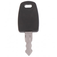 Plastic-Head Key Oval Slot Notched Key Ready to Cut