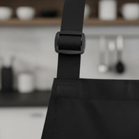 Adjustable Bib Apron with Pockets Extra Long Waist Ties for Kitchen, Restaurant