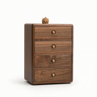 Jewelry Organizer with Drawers Wooden Jewelry Cabinet Compact for Dressing Table