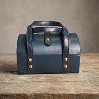 PU Leather Bracelet Box Stitched Closure Bracelet Small Storage Organizer Mobile Jewelry Storage Case