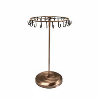 Rotating Necklace Stand Wrought Iron Metal Earring Hanger Detachable Design