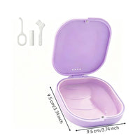 Vented Retainer Box Easy to Clean Oral Appliance Holder Lightweight Oral Accessory