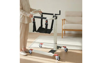 Manual Patient Transfer Lift Reinforced Patient Lift with Hammock-Style Seat High-Strength Manual Transfer Chair for Patients, Toileting
