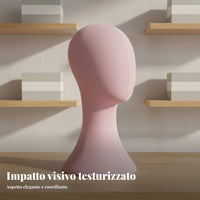 Velvet Head Form Elegant Design Hairpiece Display Stand Stable Base