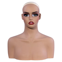 Hairpiece Display Bust Easy to Clean Hairpiece Display Head Female Mannequin Head