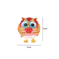 Owl Figurine Trinket Box Faceted Owl Trinket Box Textured Finish