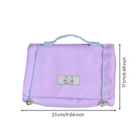 Makeup Bag with Brush Holders Portable Cosmetic Bag Easy to Clean for Commuting