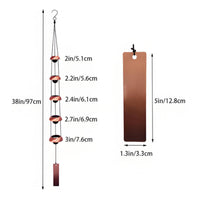 Pagoda Wind Chime Japanese Design Five-Tier Wind Chime Melodic Bells for Garden