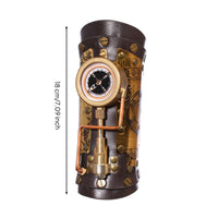 Wrist Bracer with Compass Steampunk Bracer Industrial Arm Cuff for Cosplayers, Theater