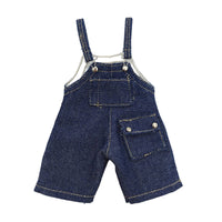 1/8 Doll Bib Overalls Simple to Put on Doll Overalls with Pocket Denim-Styled Clothing for Dollhouse, Photography