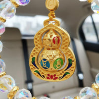 Chinese Fortune Car Ornament Elegant Design Beaded Car Amulet for Women