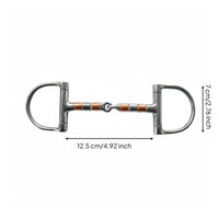 D-Shaped with Copper Rollers Long-Lasting Equine Tack Polished Mouthpiece