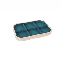 Jewelry Display Tray Rounded Corners Rectangular Jewelry Tray Aluminum Alloy