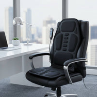 Heated Back Massager Cushion 9 Intensity Levels Electric Chair Massager for Home