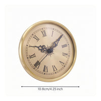 Noiseless Sweep Clock Insert Movement Replacement Home Decor Snap-in Clips