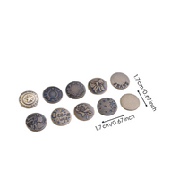 Adjustable jeans button tightens fit