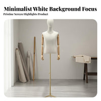Men's Suit Display Stand Easy to Assemble Male Torso Mannequin for Showroom