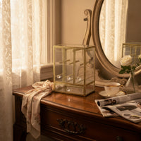 Jewelry Organizer with Hanging Rods Clear for Vanity, Dresser