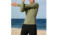UPF 50+ Sun safeguard.5mm Neoprene Wave Shirt High Elasticity Long Sleeve Wetsuit Jacket Quick-Drying Long Sleeve Diving Top Chlorine Resistant for Surfing, Paddleboarding, Snorkeling, Beach
