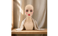 Hairpiece Display Head Glossy Finish Mannequin Display Head Bust Sturdy