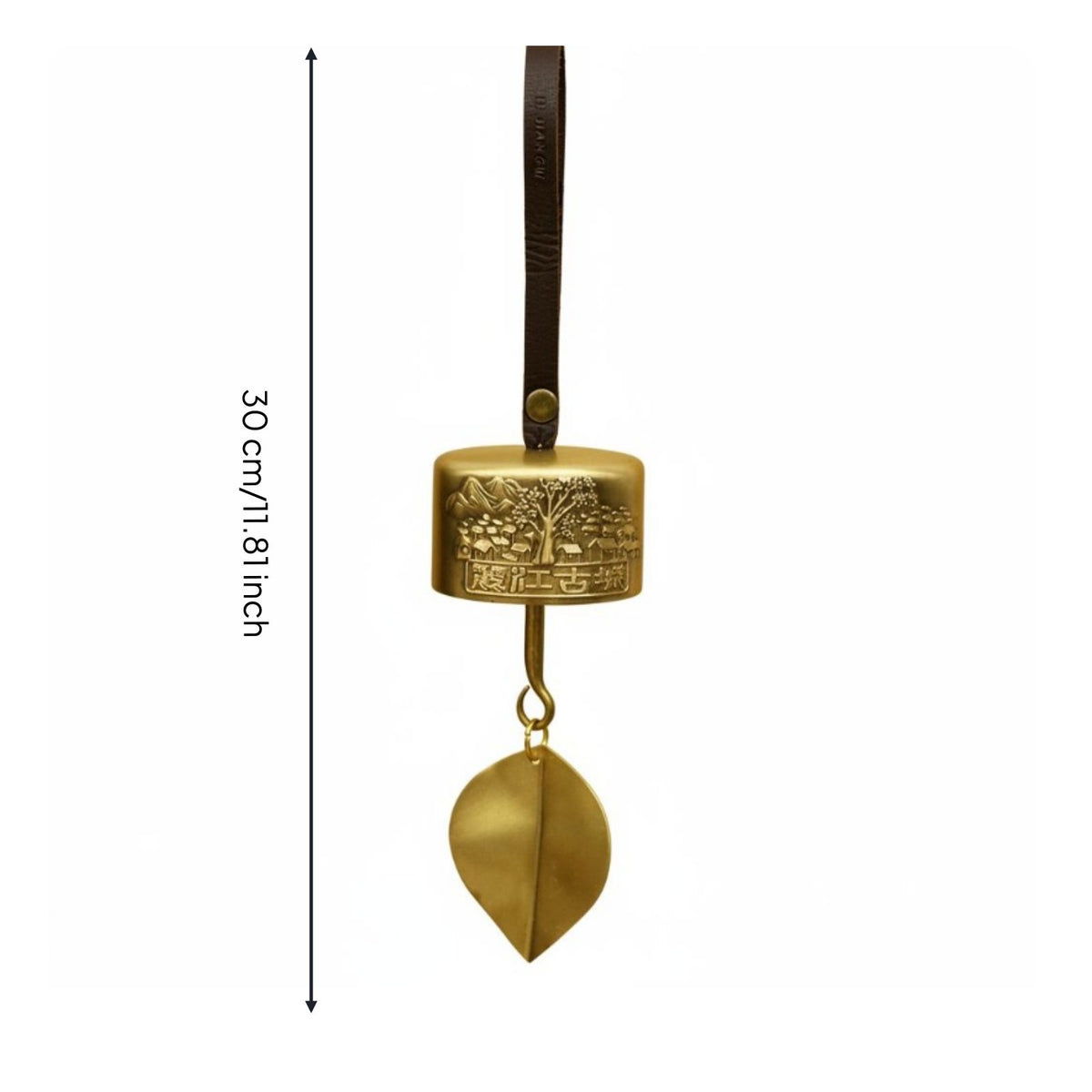 Chinese Design Wind Chime Easy to Hang Vintage Copper Bell Robust Construction