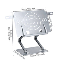 Book Stand with Page Clips Stable Adjustable Book Holder Portable Metal Textbook Stand for Desk, Office