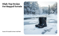Lightweight EVA Cold Weather Boots Wear Resistant Fleece Lined Winter Boots Cushioned Comfort for Fishermen, Workers