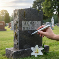 Tombstone Marker Pen Waterproof Memorial Inscription Pen Fast-Drying