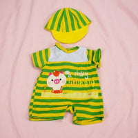 2 Pieces 48cm Doll Outfit Great Gift Reborn Doll Clothes Cartoon Print