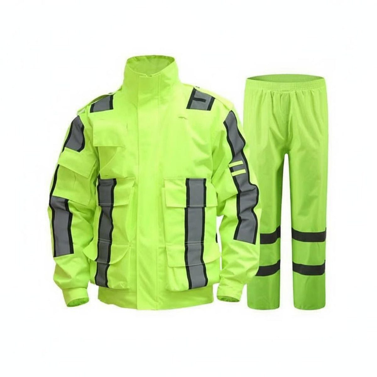 Reflective Rain Suit Long-Lasting High Visibility Rain Suit Windproof