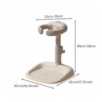 Standing Bath Rack Molded Plastic Adjustable Bath Stand Handshands-Off