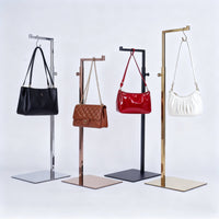 Handbag Display Stand Minimalist Design Purse Display Stand Stainless Steel Purse Rack Versatile Use Countertop Bag Rack