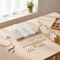 DIY Bead Jewelry Set Vibrant Assortment DIY Jewelry Bead Set for Girls, Adults