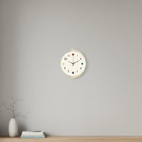 Creative Art Clock 2D Flat Design House Decoration for Office, Bedroom