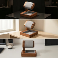 Watch Display Stand with Space-Saving Tray Watch Display Rack for Collectors, Retailers, Dresser, Nightstand, Showcase