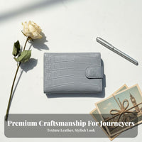 Multiple Card Slots Leather Passport Cover Minimalist Design Leather Travel Document Organizer Easy To Carry for Vacation, Airport, Airports