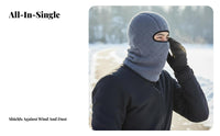 Windproof Neck Warmer Hood Ear Protection Full Head Neck Warmer Thermal Face Cover Hood Multifunctional Fleece Balaclava for Men