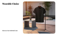 Loose Tang Suit Shirt for Men, Short Sleeve, Frog Button, Relaxed Chinese Style, Summer