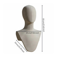Long Neck Design Abstract Mannequin Head Stable Base Abstract Model Head Long-Lasting for Cosplayers, E-Commerce Sellers
