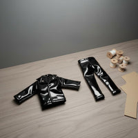 OB11 Doll Clothes Set Cool Look Miniature Biker Jacket Pants
