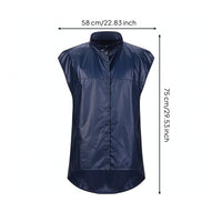 Outerwear Water-Resistant Raincoat with Stand Collar for Spraying