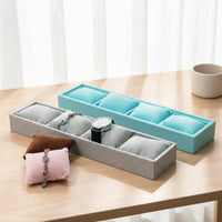 Luxurious Jewelry Display Tray Scuff Protection Watch Pillow Display Case Bracelet Storage Organizer Great Gift for Drawer