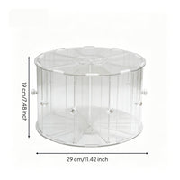 Rotating Earring Stand Large Capacity Clear Jewelry Carousel Multi-Tier