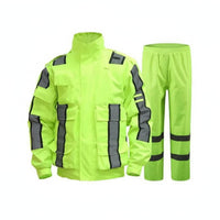 Reflective Rain Suit Long-Lasting High Visibility Rain Suit Windproof
