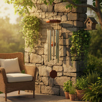 Metal Wind Chime Gift Hanging Wind Bell Rustic Design for Balcony