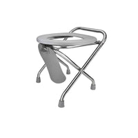Foldable over-Toilet Commode Removable container with Lid Triple-function Bedside Commode