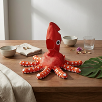 Squid Costume Shiny-Look Jumpsuit with Hood Novelty Bodysuit for Cosplay