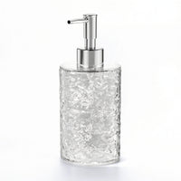 Pump Bottle Textured Container Clear for Countertop, Kitchen
