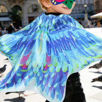 Eagle Wing Cape Role Play Wing Mask Costume Easy to Wear for School Event, Kids